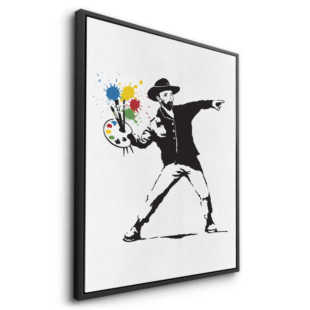 2Street Art Style Van Gogh Palette - Canvas