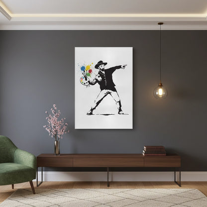 Street Art Style Van Gogh Palette - Canvas
