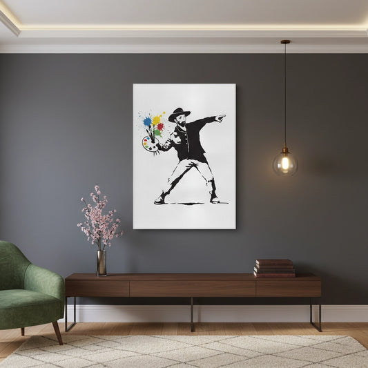Street Art Style Van Gogh Palette - Canvas