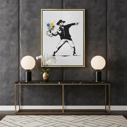 Street Art Style Van Gogh Palette - Canvas