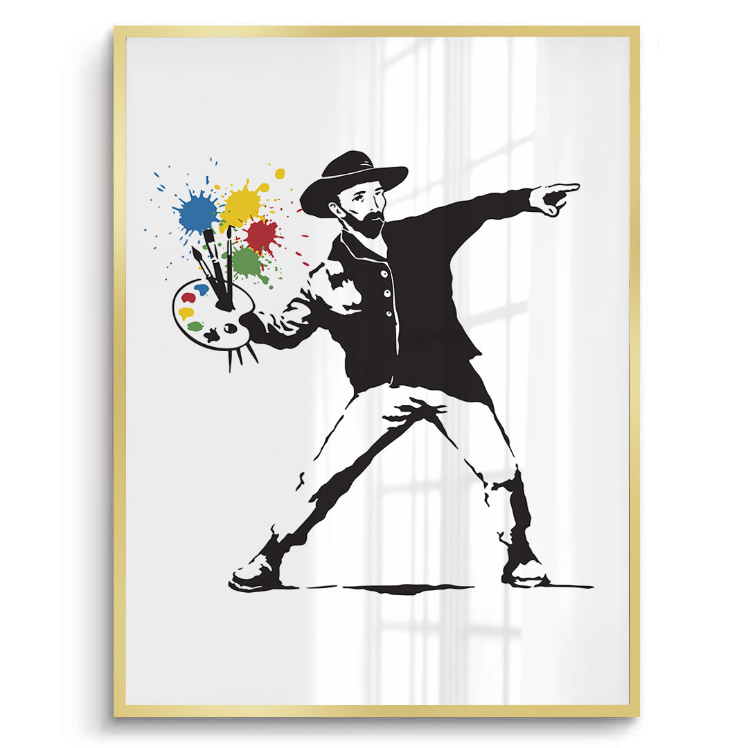 2Street Art Style Van Gogh Palette - Fine Art