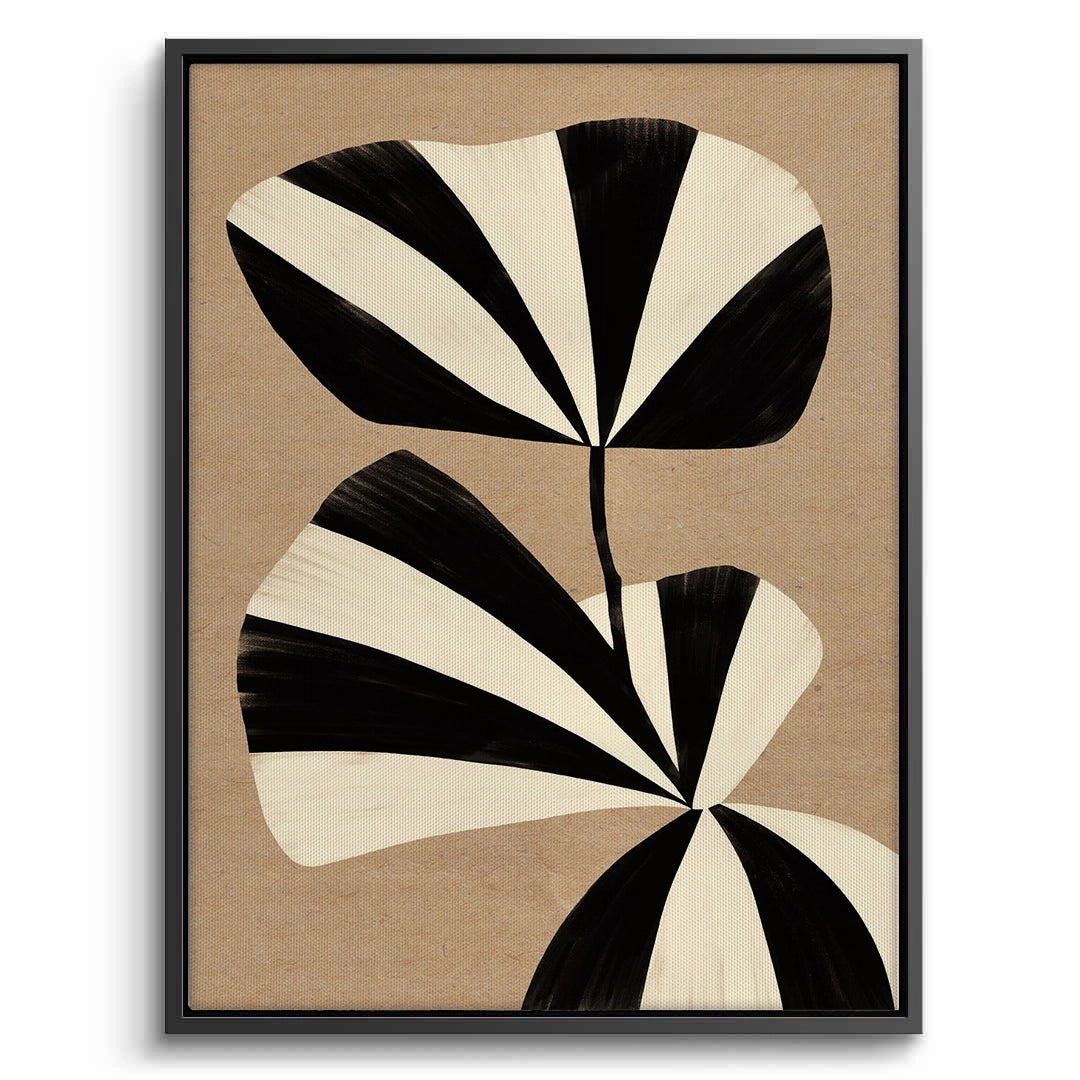 2Striped Leaf - Canvas