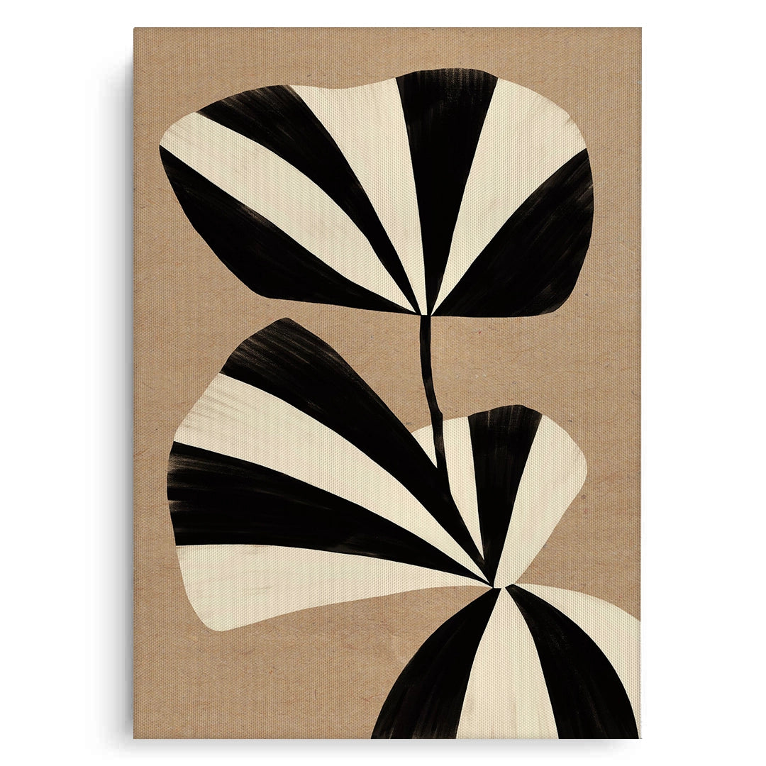 2Striped Leaf - Canvas