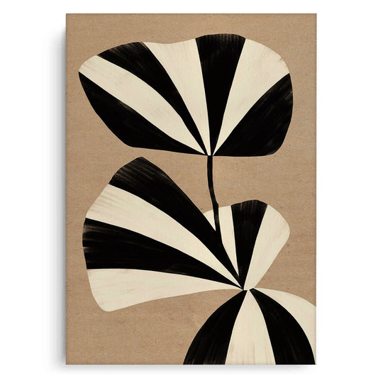 Striped Leaf - Canvas
