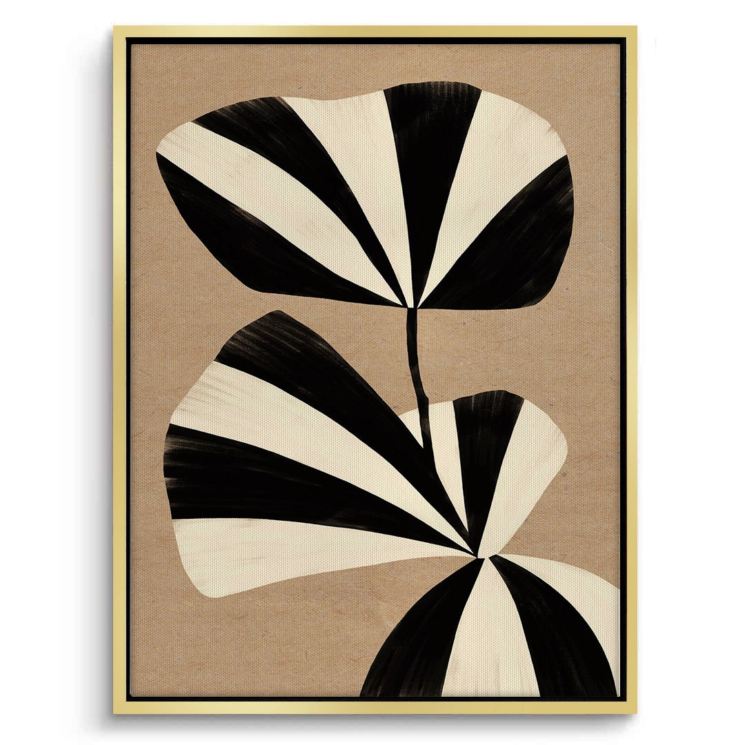 2Striped Leaf - Canvas