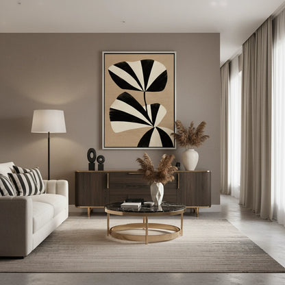 Striped Leaf - Canvas