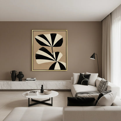 Striped Leaf - Canvas