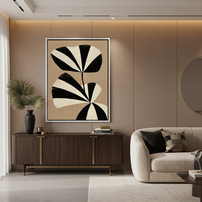 Striped Leaf - Canvas