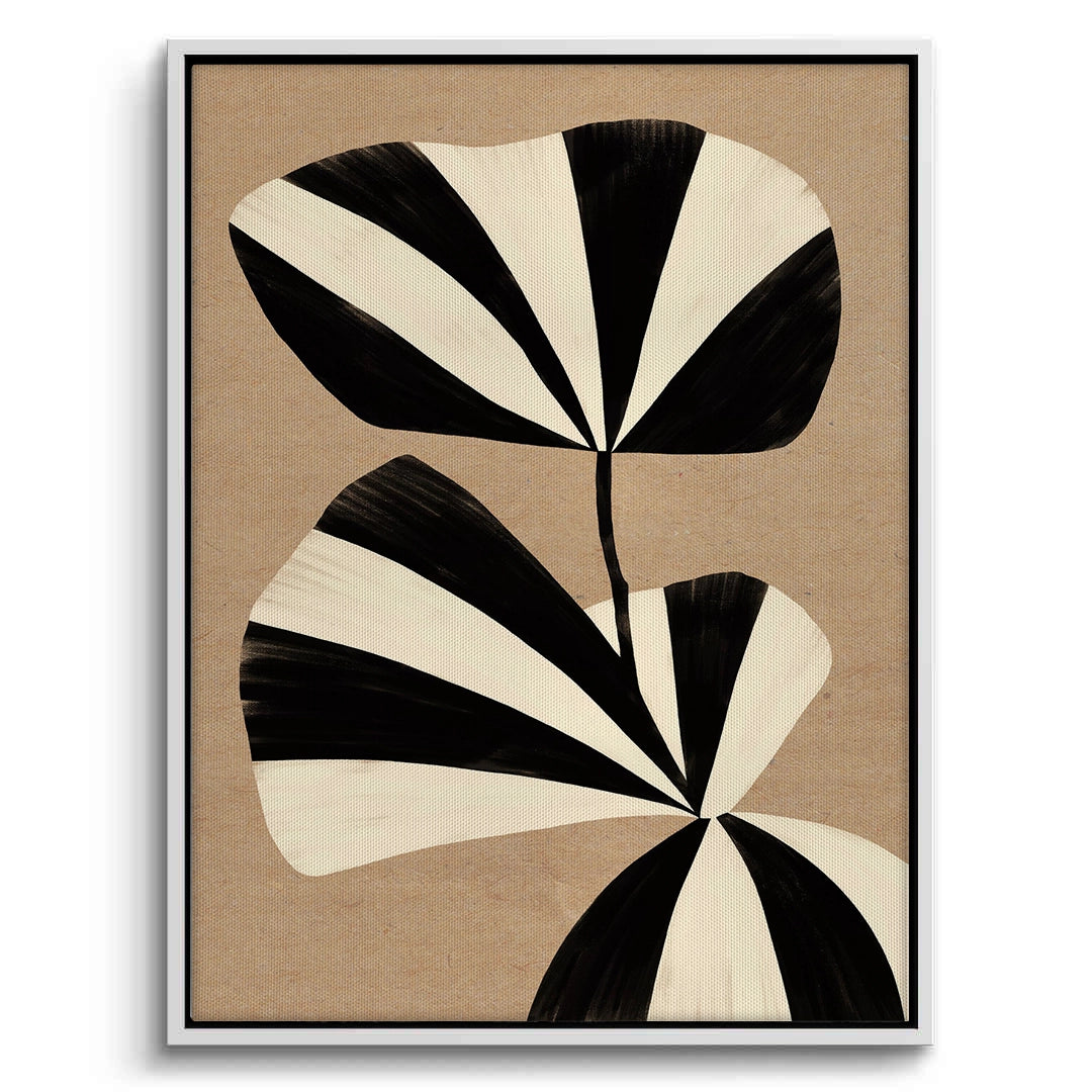2Striped Leaf - Canvas