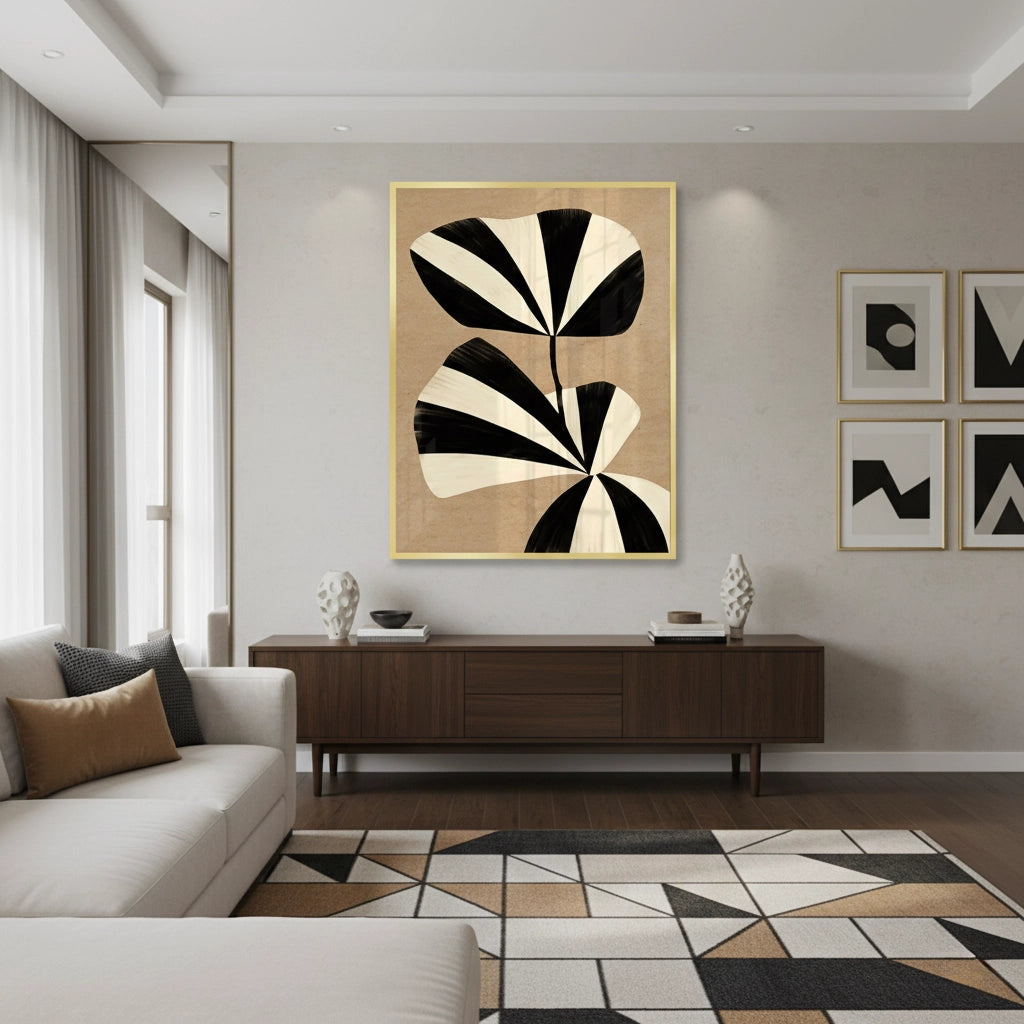 2Striped Leaf - Fine Art