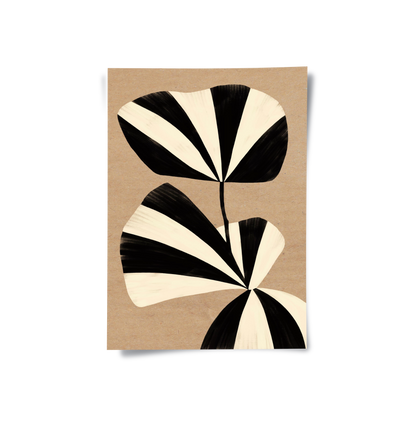 Striped Leaf - Poster