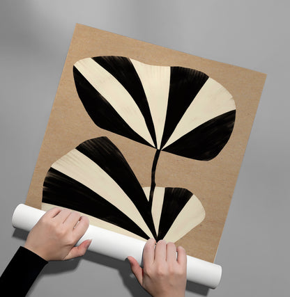 Striped Leaf - Poster