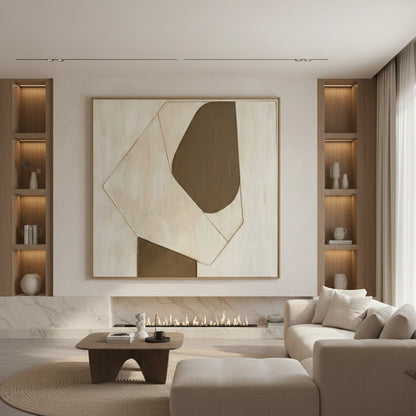Subtle Brown Composition Painting #SBCO550