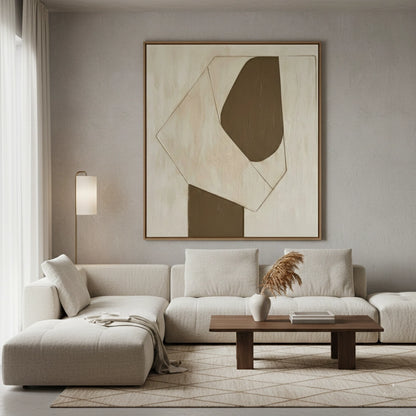 Subtle Brown Composition Painting #SBCO550