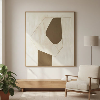 Subtle Brown Composition Painting #SBCO550