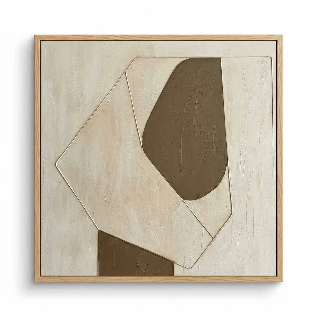 2Subtle Brown Composition Painting #SBCO550