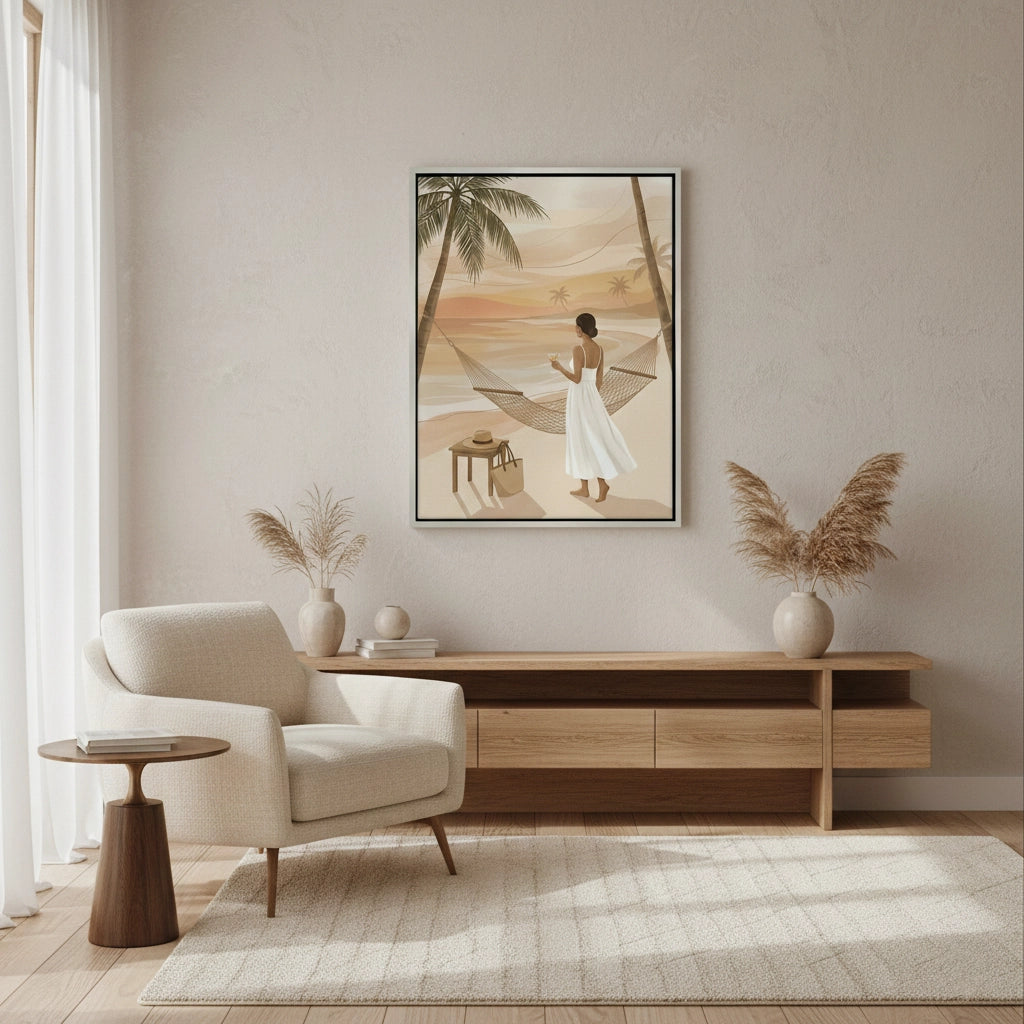 Sunset Beach Hammock - Canvas
