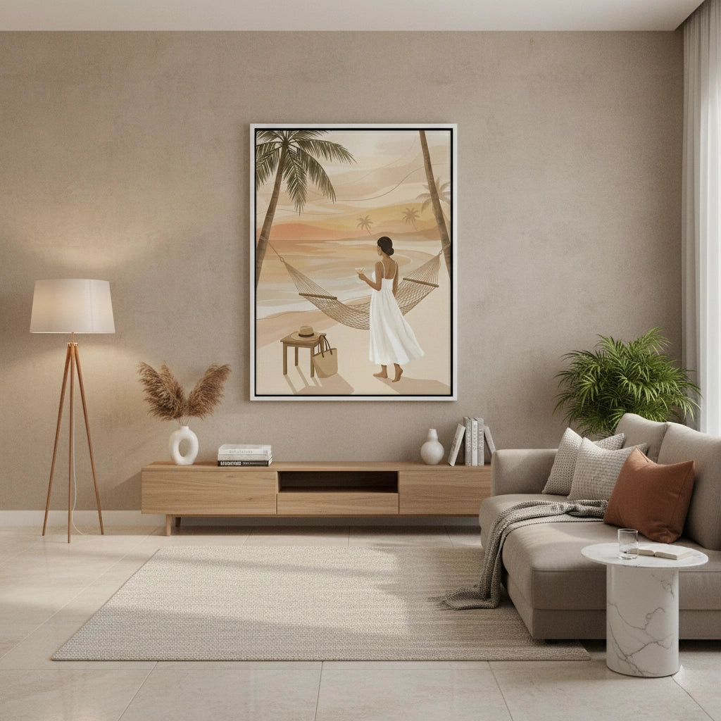 Sunset Beach Hammock - Canvas