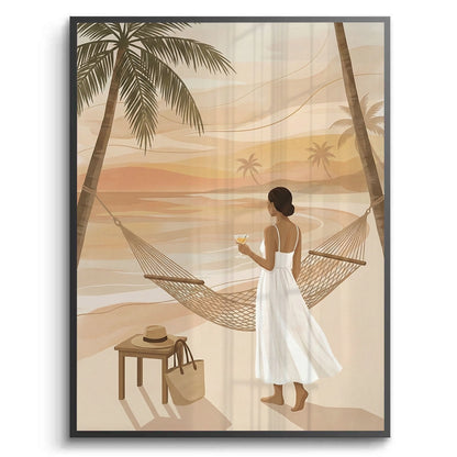 Sunset Beach Hammock - Fine Art