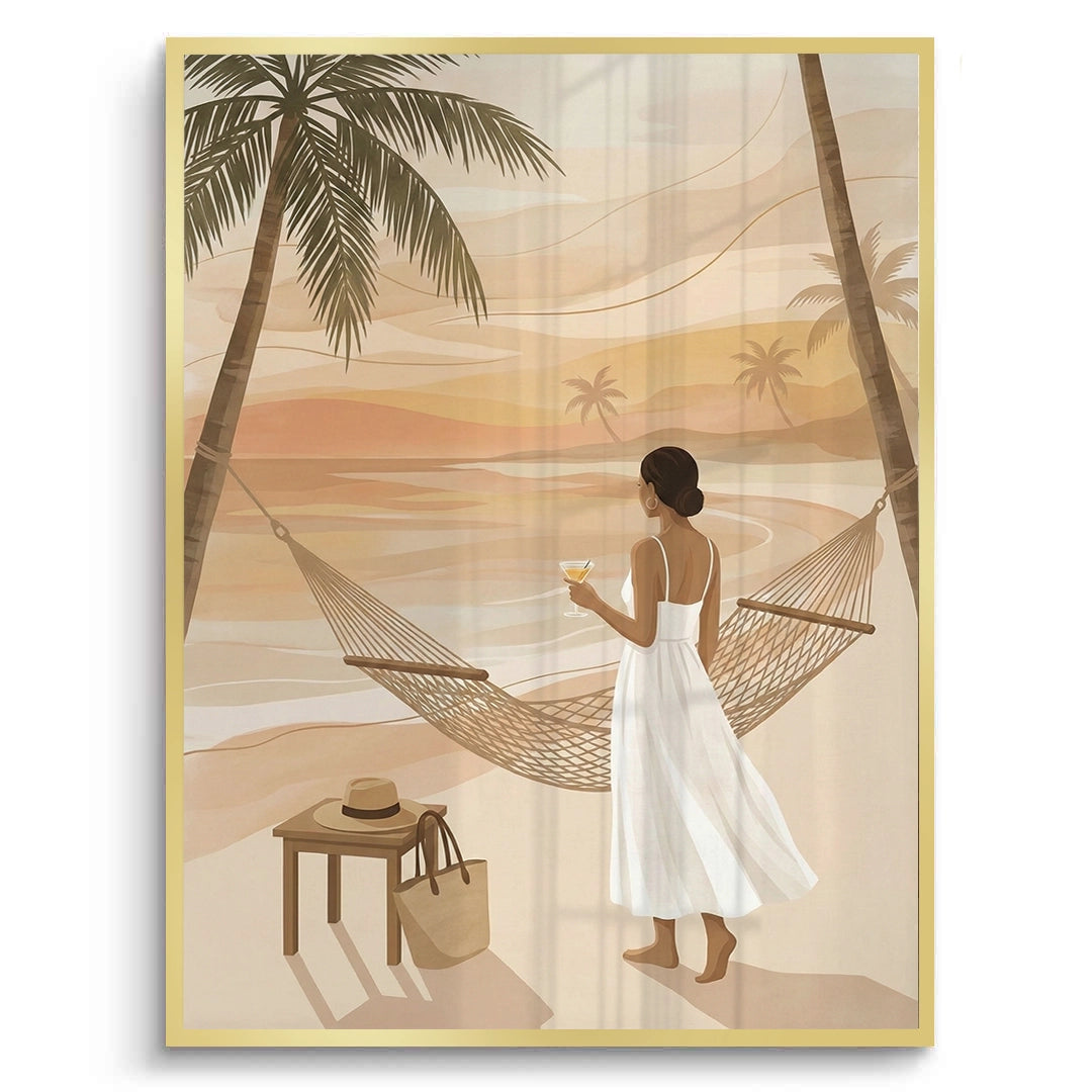 2Sunset Beach Hammock - Fine Art