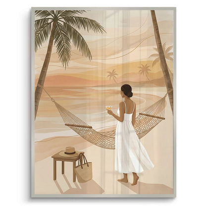 Sunset Beach Hammock - Fine Art