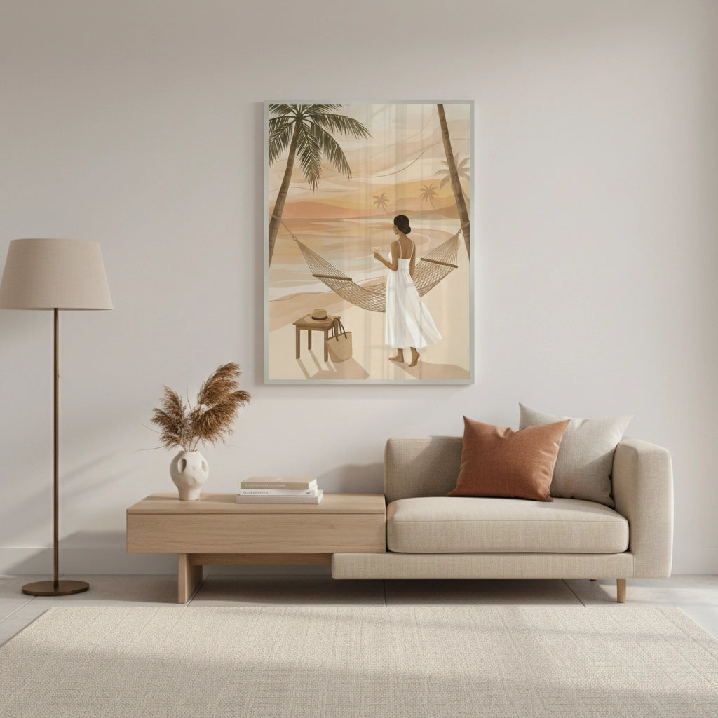 2Sunset Beach Hammock - Fine Art