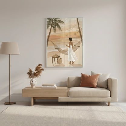 Sunset Beach Hammock - Fine Art