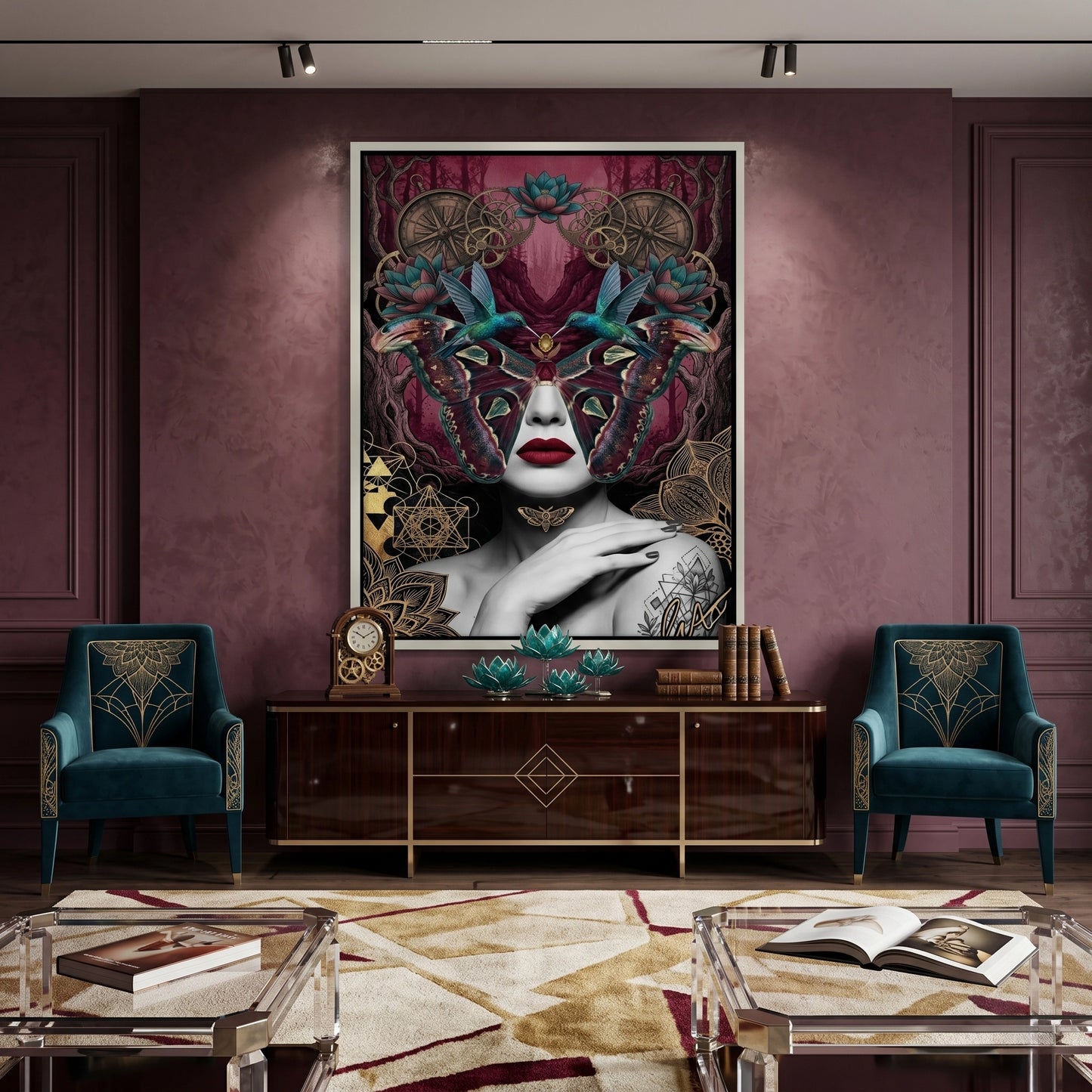 2Surreal Butterfly Woman - Canvas