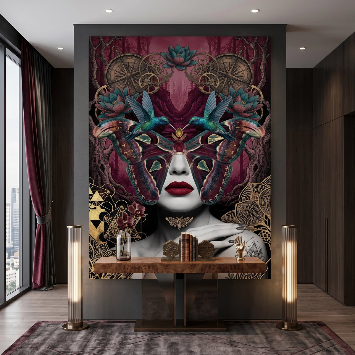 Surreal Butterfly Woman - Canvas