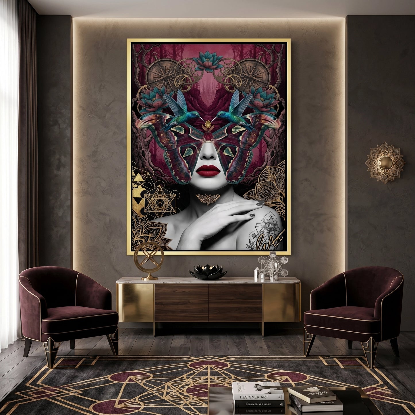 2Surreal Butterfly Woman - Canvas