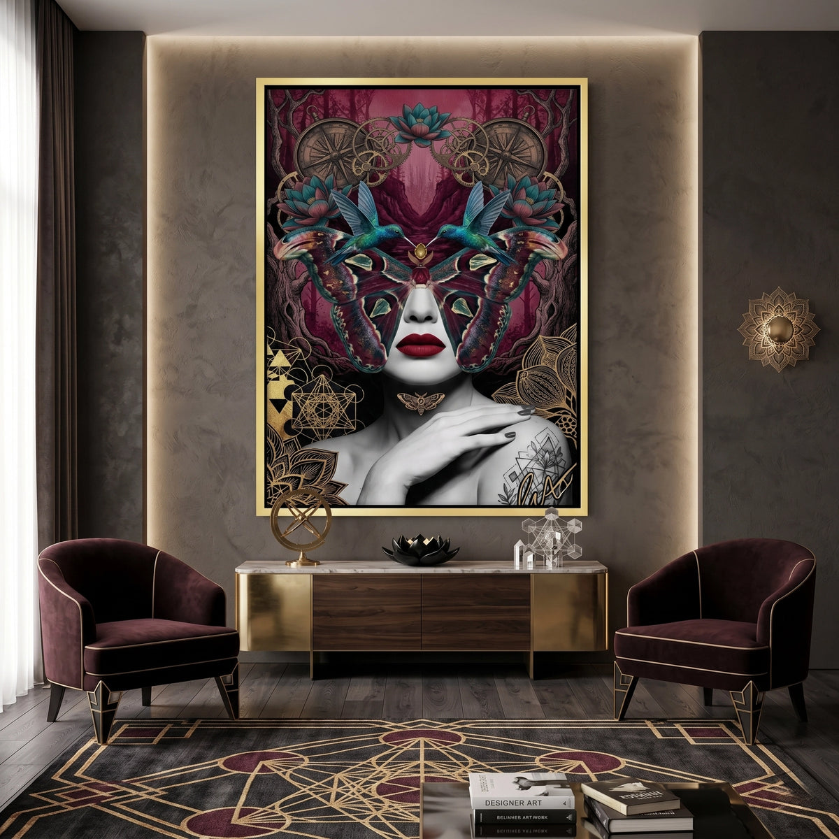 Surreal Butterfly Woman - Canvas