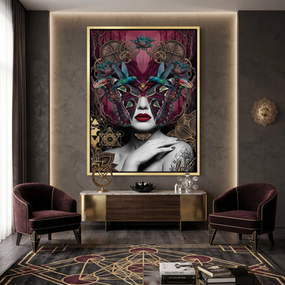 Surreal Butterfly Woman - Canvas