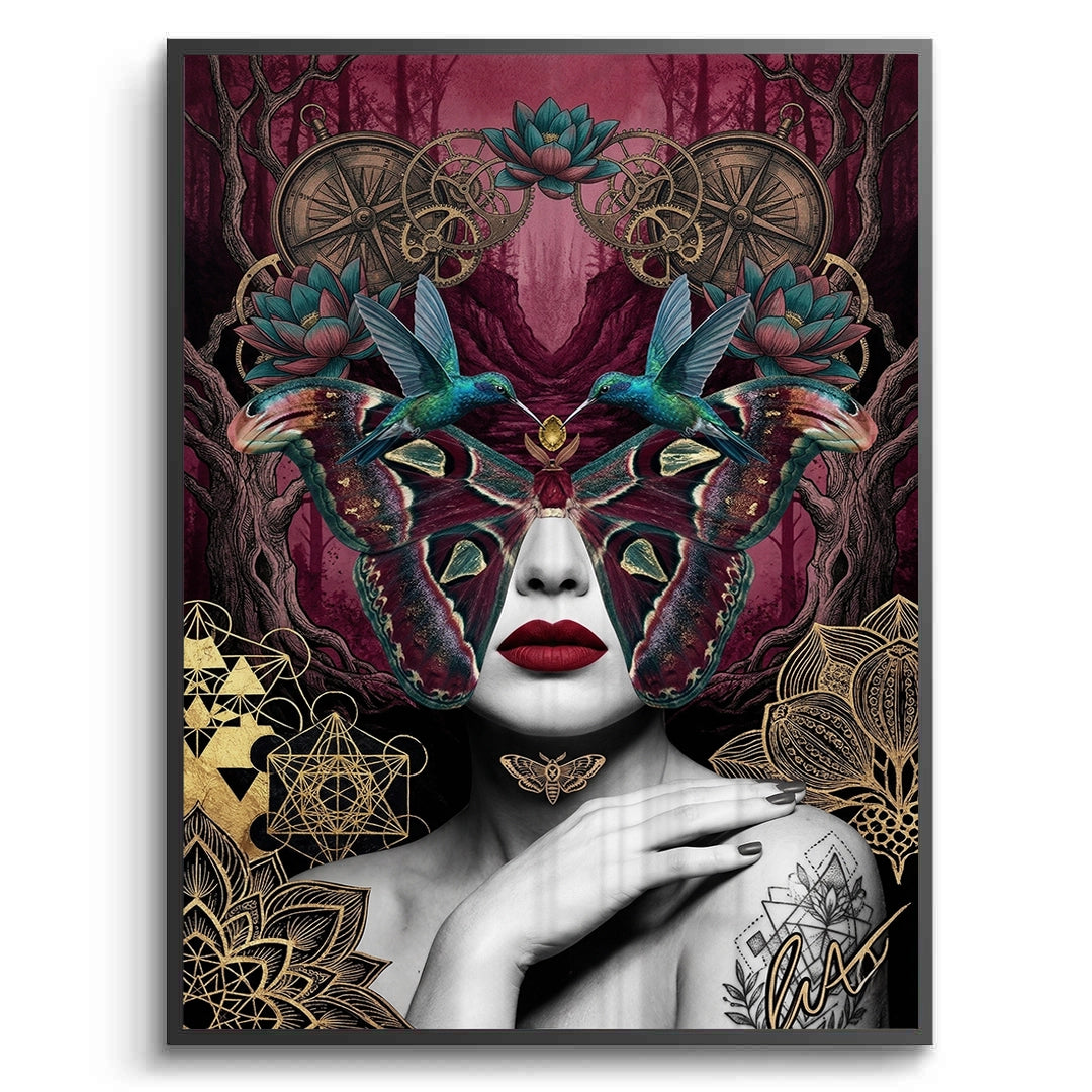 2Surreal Butterfly Woman - Fine Art