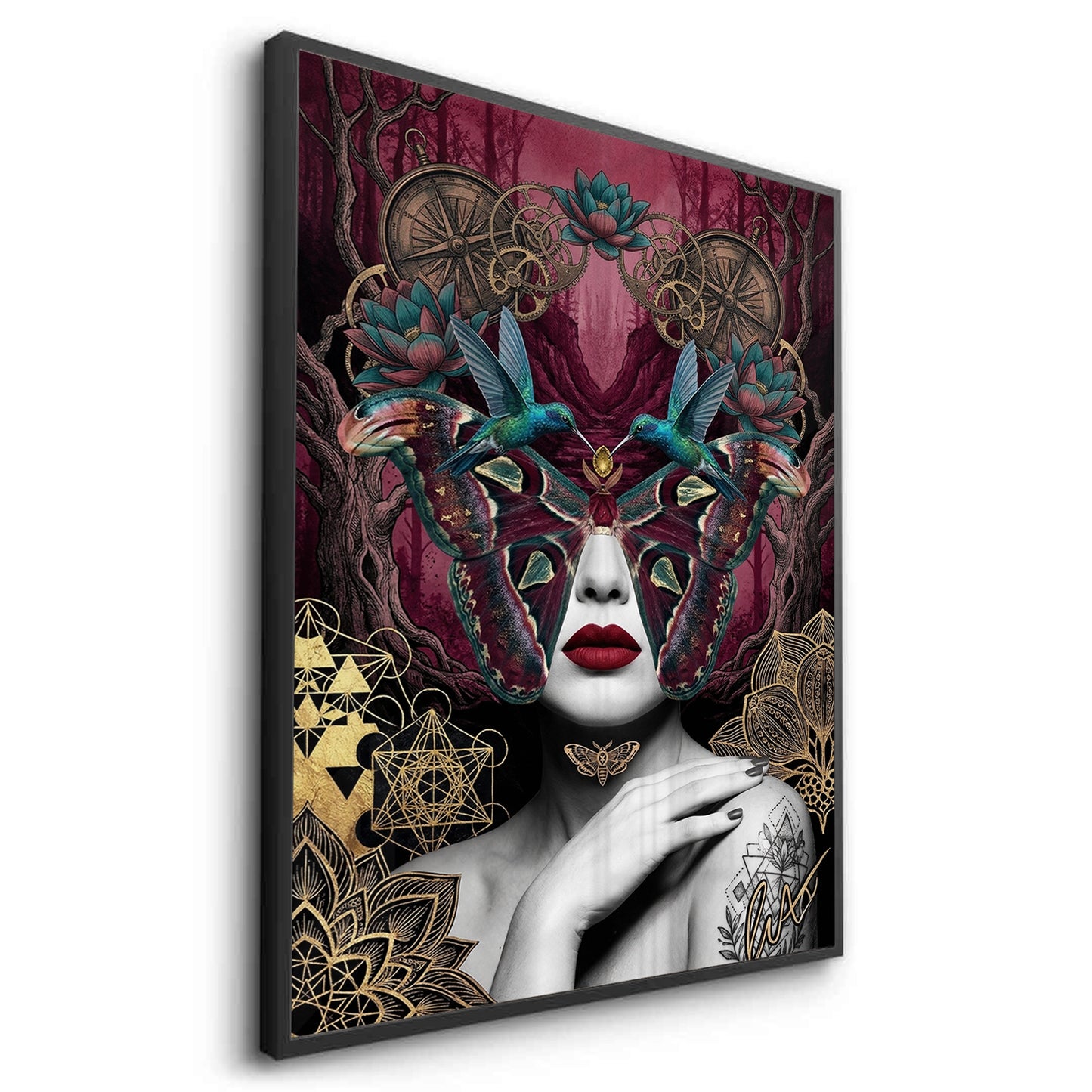 2Surreal Butterfly Woman - Fine Art