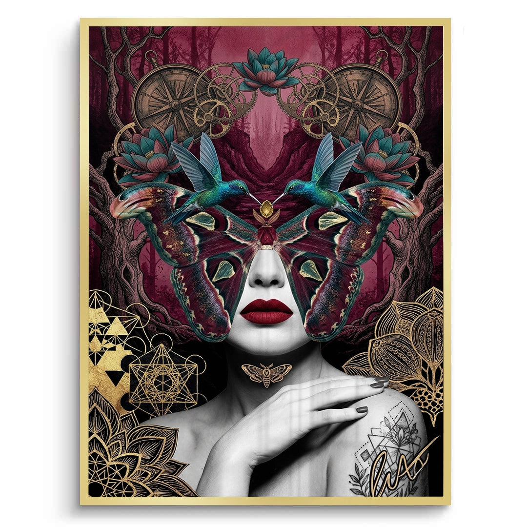 2Surreal Butterfly Woman - Fine Art