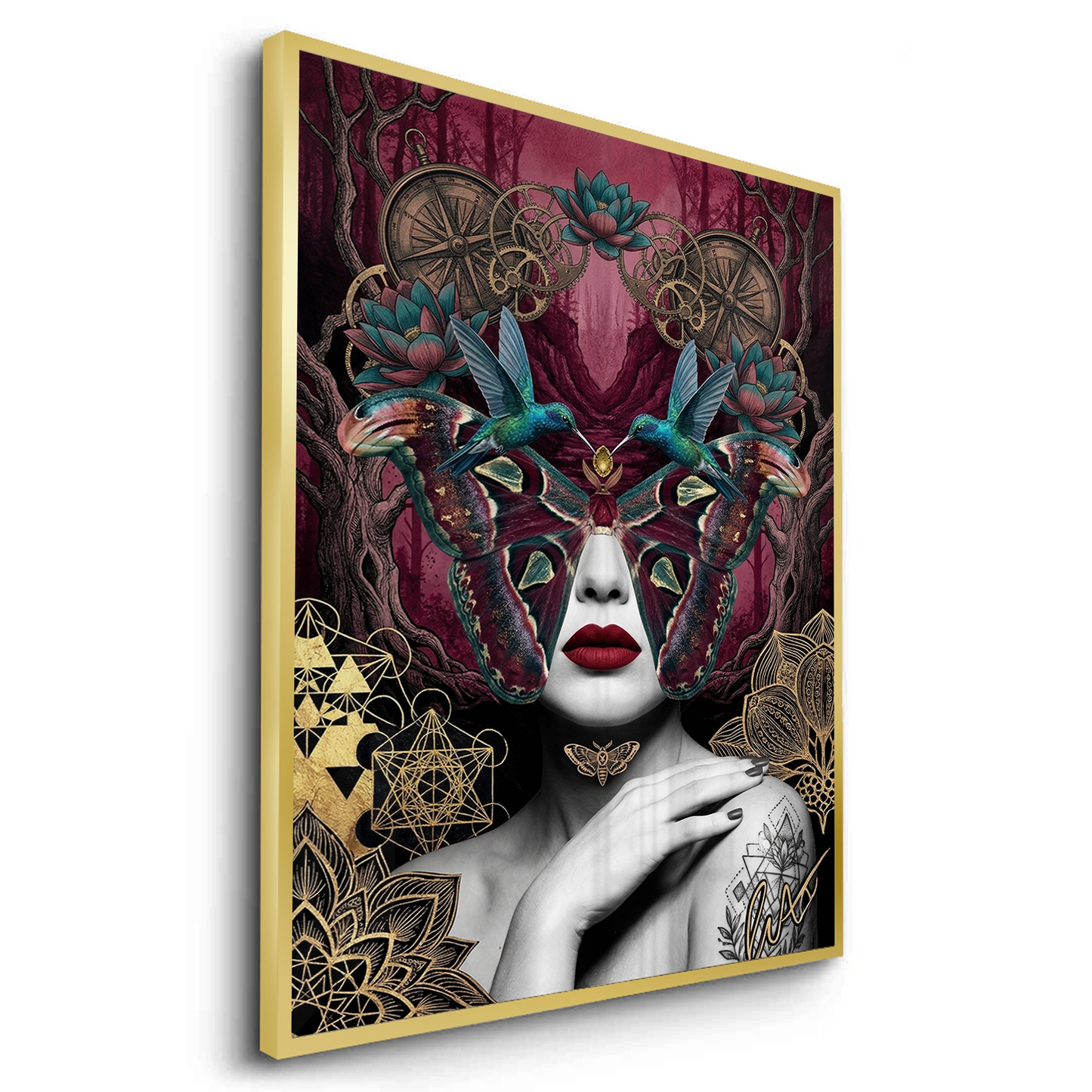2Surreal Butterfly Woman - Fine Art
