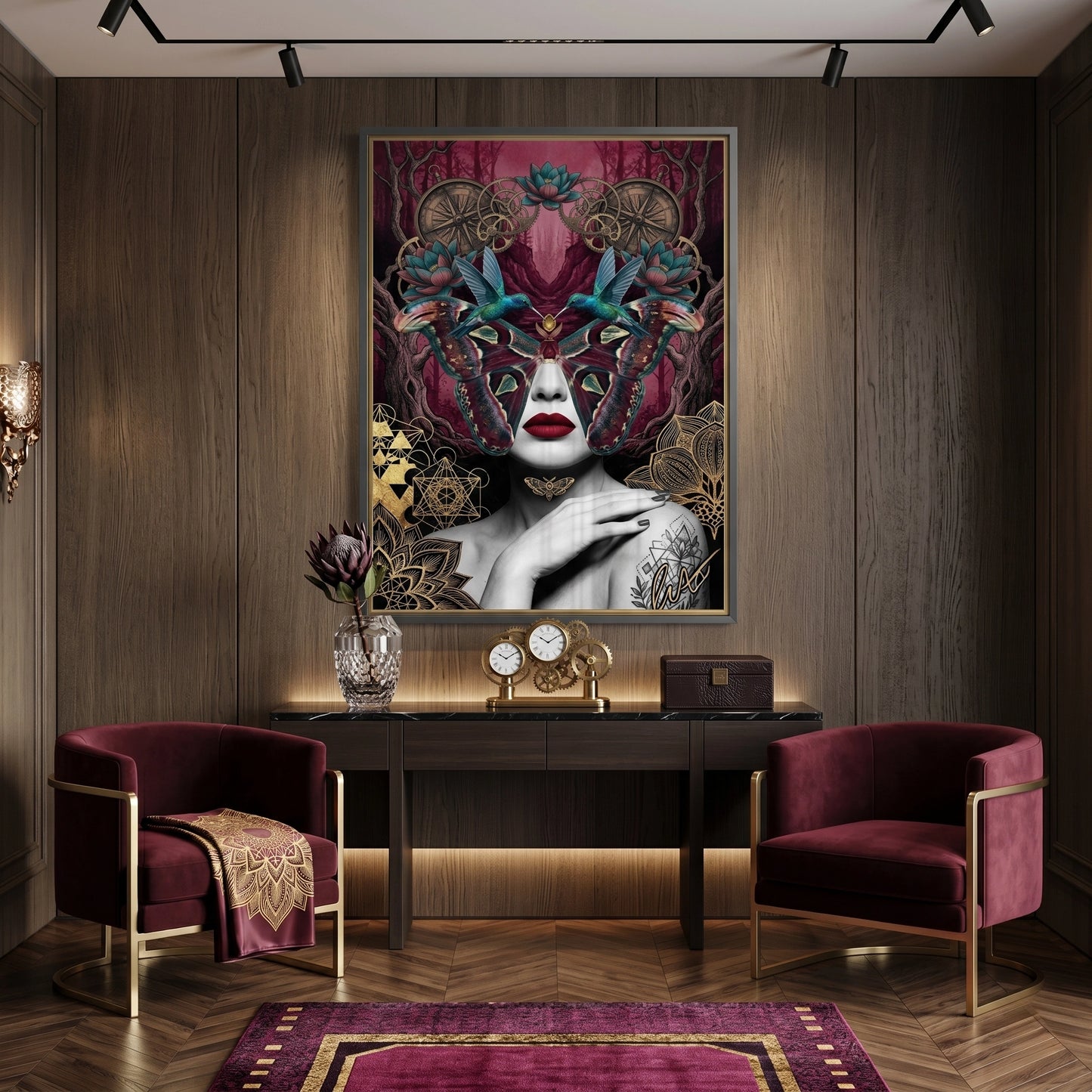 2Surreal Butterfly Woman - Fine Art