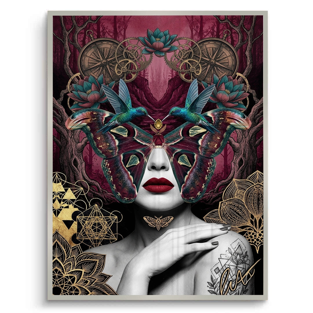 2Surreal Butterfly Woman - Fine Art