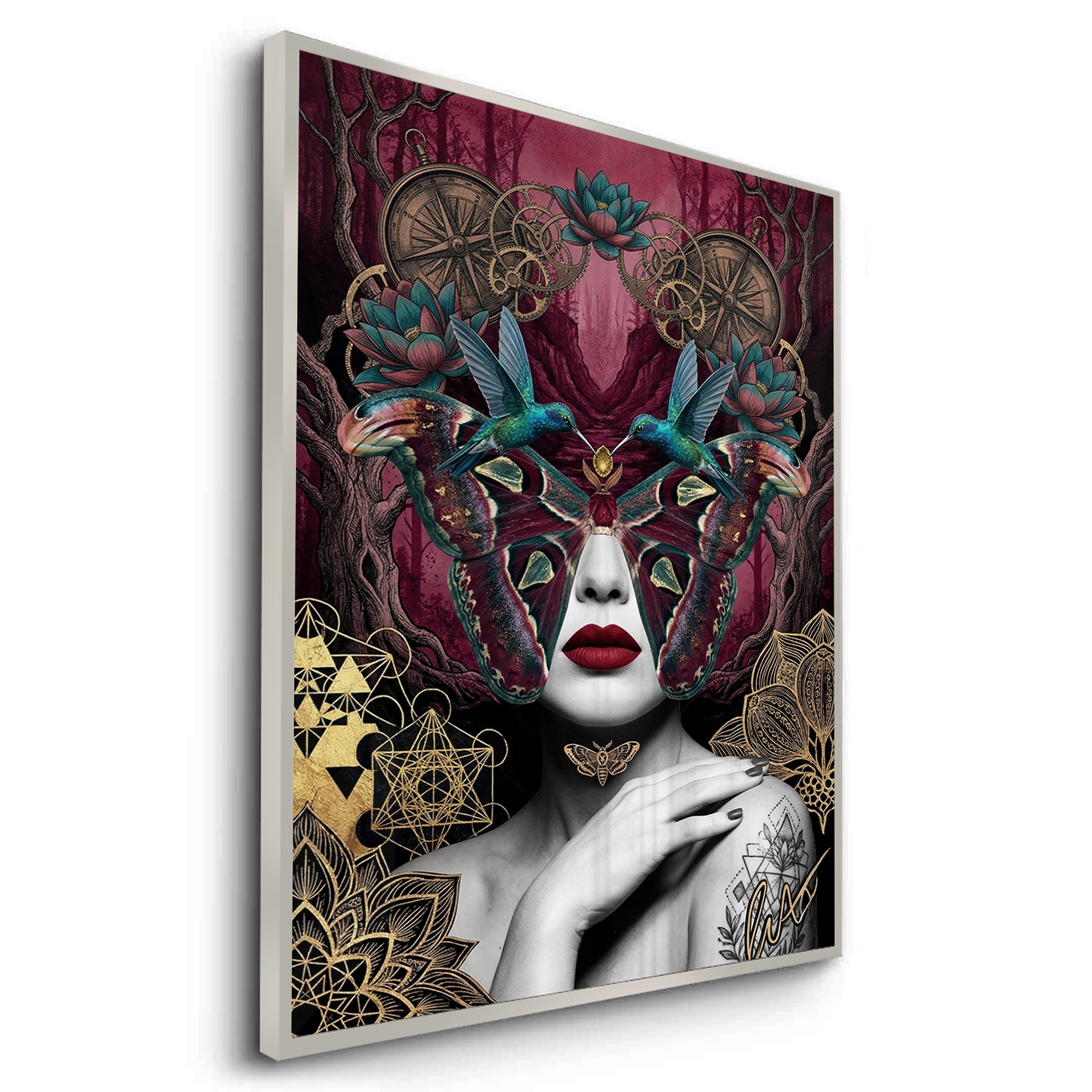2Surreal Butterfly Woman - Fine Art
