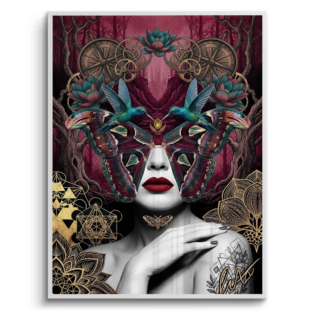 2Surreal Butterfly Woman - Fine Art