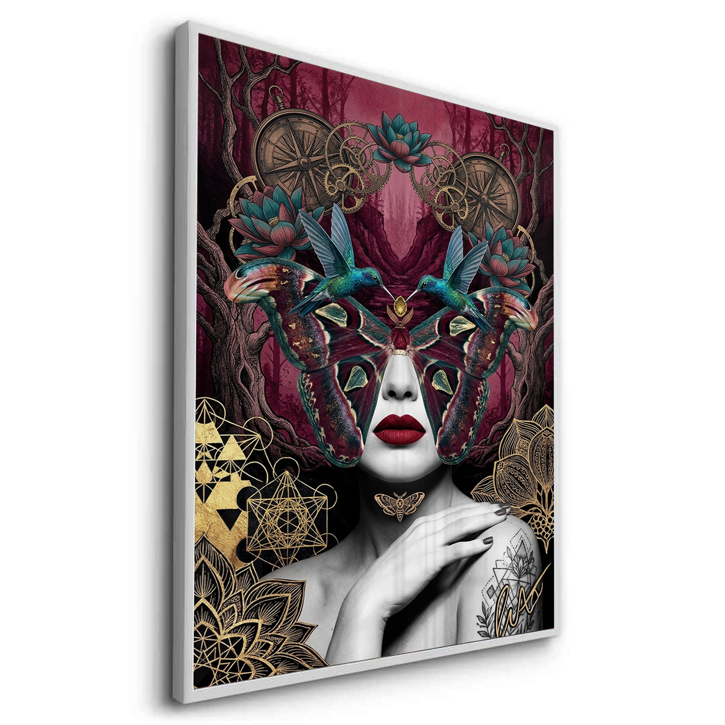 2Surreal Butterfly Woman - Fine Art