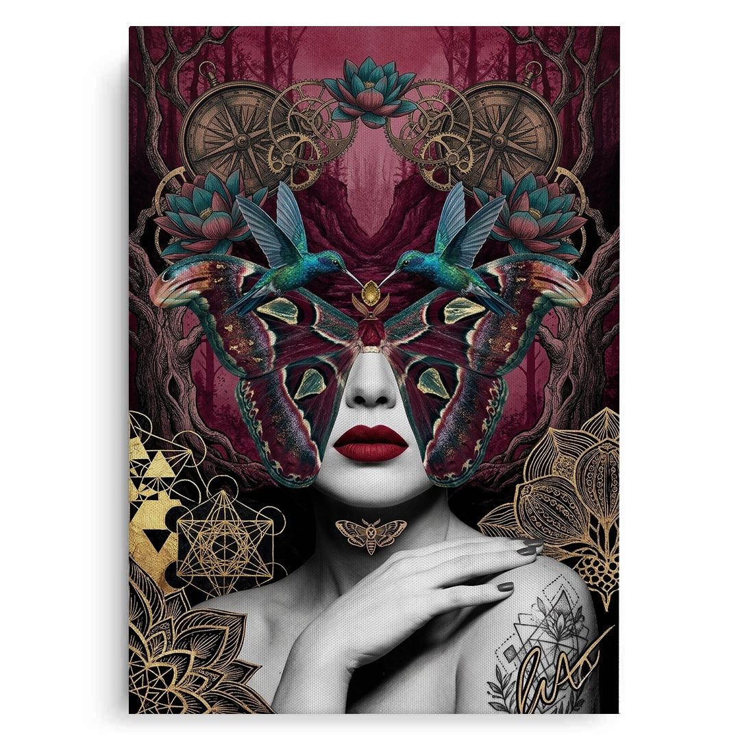 2Surreal Butterfly Woman - Canvas