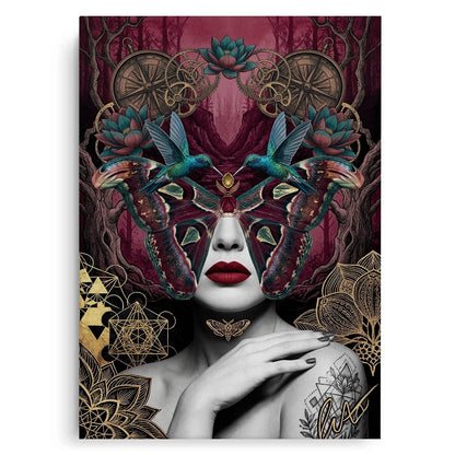 Surreal Butterfly Woman - Canvas