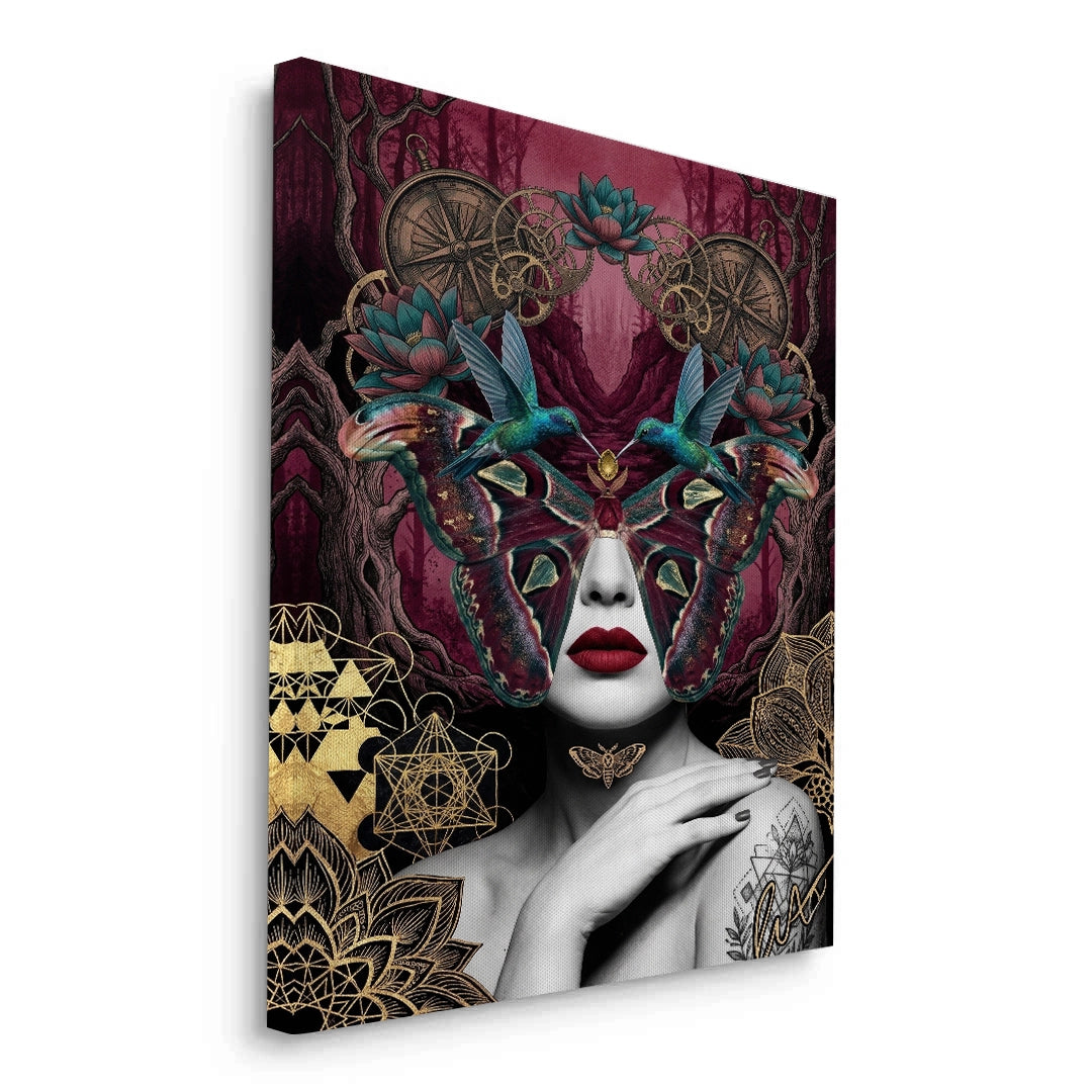 2Surreal Butterfly Woman - Canvas