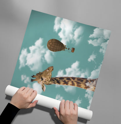 Surreal Giraffe - Poster