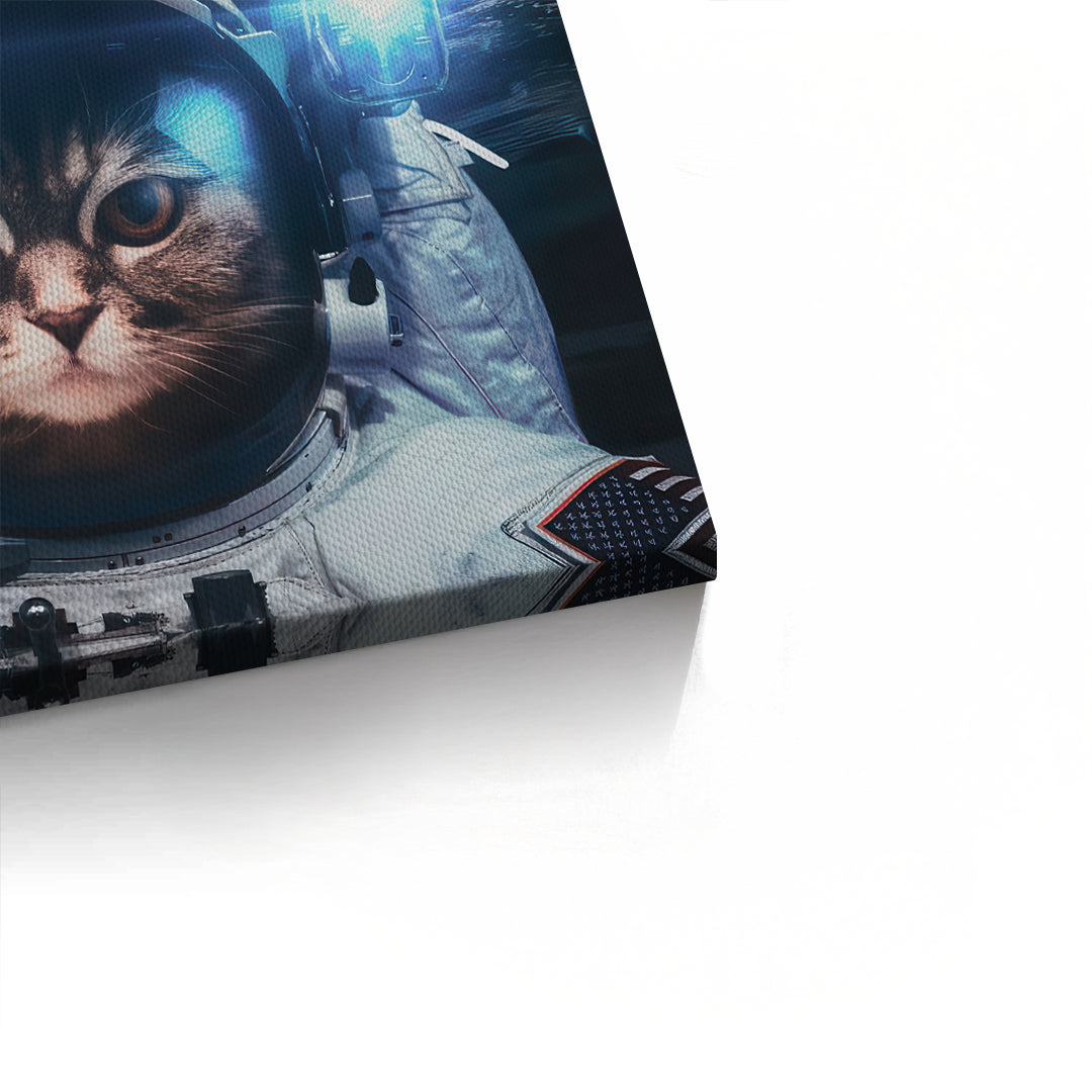 2Surreal Kitty in Space - Canvas