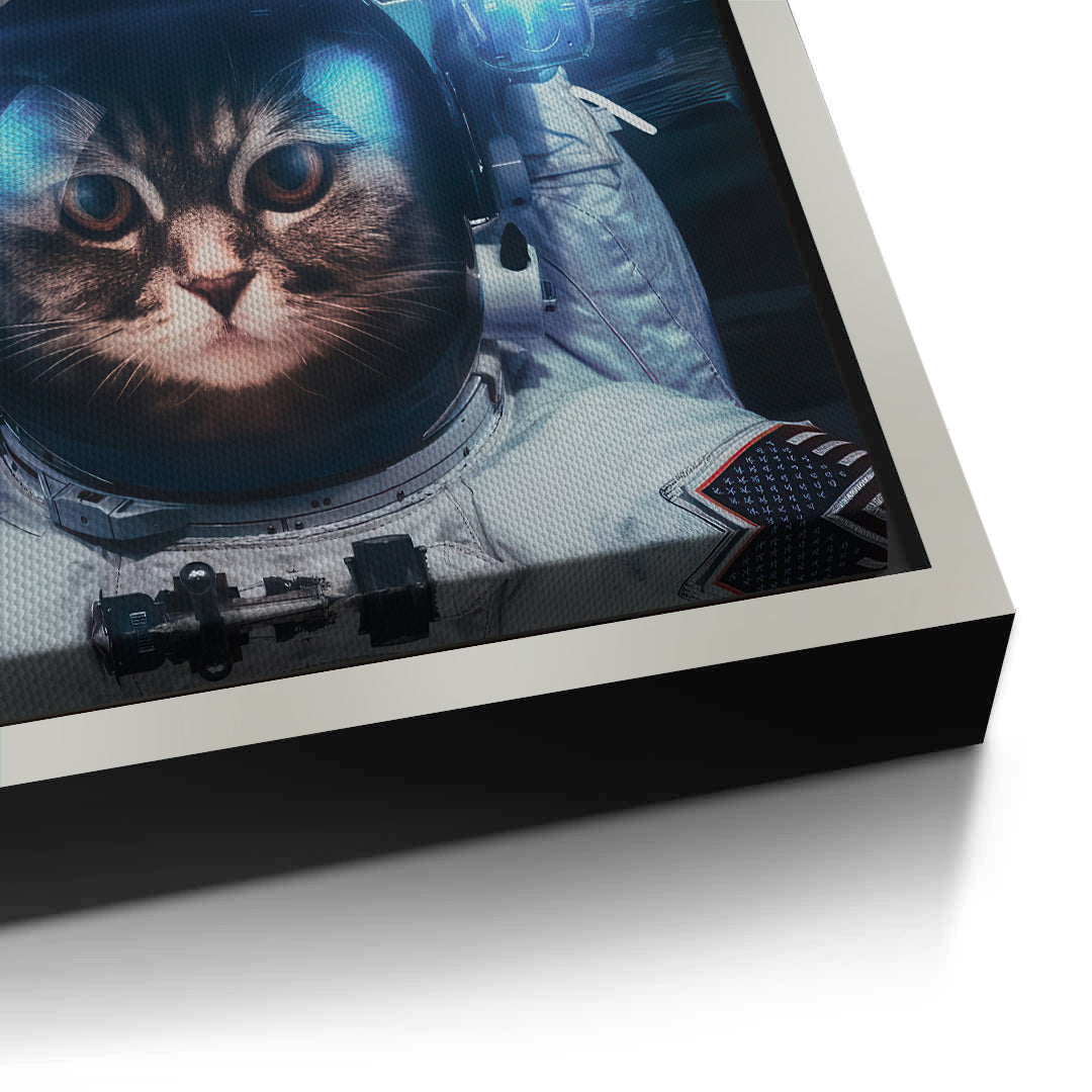 2Surreal Kitty in Space - Canvas