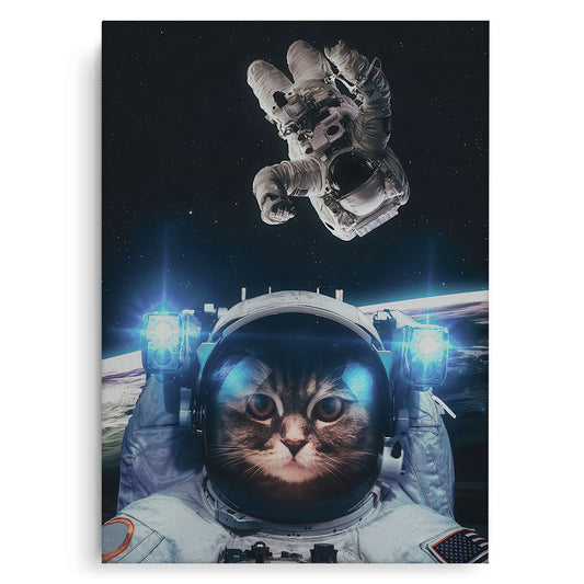 Surreal Kitty in Space - Canvas