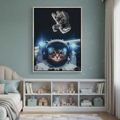 Surreal Kitty in Space - Canvas