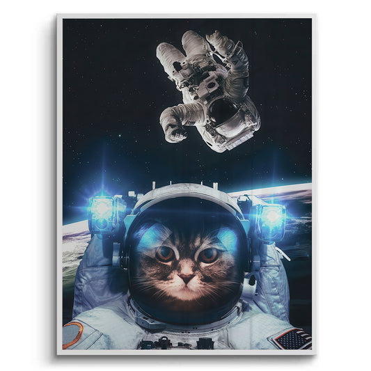 Surreal Kitty in Space - Fine Art